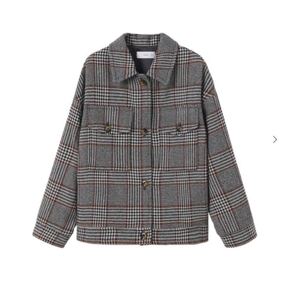 Mango | Checked pocket jacket - LIKE NEW size XXS
